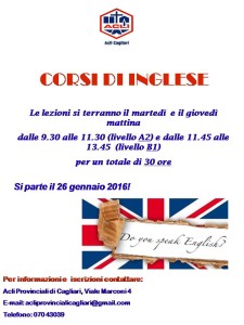 locandina corso inglese