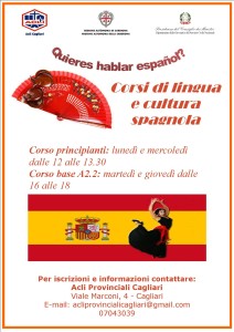 Cartel Español acli ca