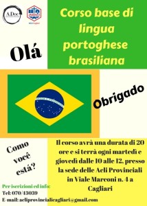 Cartel del curso de Portugués de Brasil